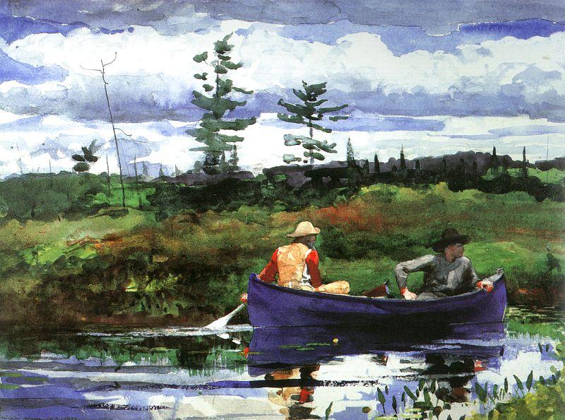 Winslow Homer The Blue Boat Sweden oil painting art